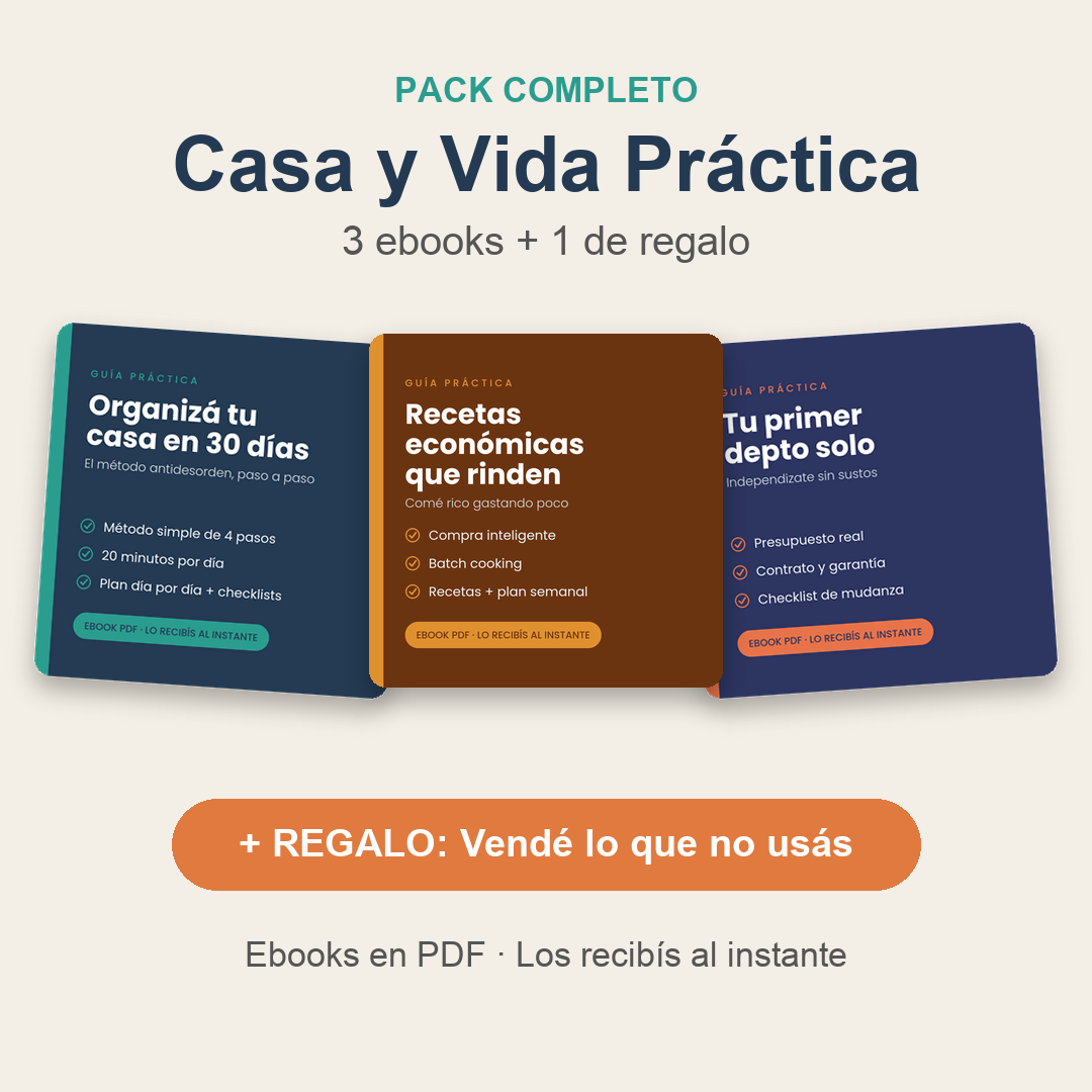 Pack Casa y Vida Práctica — 3 ebooks + regalo (PDF)